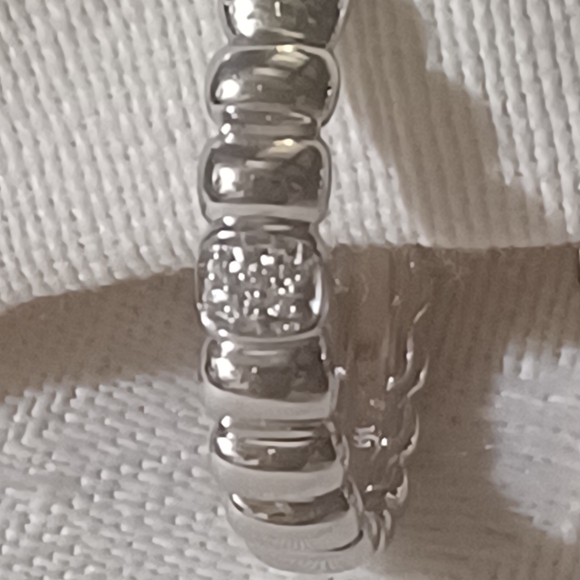 NWT, John Hardy Bedeg Diamond Pave Small Hoop Earrings, SS - Picture 10 of 11